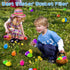 UMIKU 24PCS Easter Eggs + 24PCS Mini Community People Easter Egg Fillers Easter Basket Stuffers Plastic Surprise Eggs Easter Gifts Easter Party Favors for Kids Boys Girls Toddlers