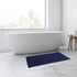 French Connection Nellore Bath Mat | Woven and Beaded Bathroom Rug | 100% Cotton | Premium Bathroom Décor | Machine Washable | Measures 20" x 34" | Navy