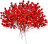 30 Pcs Rich Red Artificial Berry Stems Christmas Red Berry Picks,Winter Fake Berries Bunch Faux Cranberries for Holiday and Home Decor