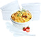 Souffle Dish Ramekins for Baking 12 Ounce (Set of 4, White with 4 Extra Spoons) 12 Oz Ceramic Oven Safe Round Fluted Ramekin Bowl for Desserts Soups Snacks Quiche Appetizers Casserole Creme Brulee
