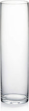 WGV Cylinder Vase, 4" W x 14" H, Floral Container, Flower Vase, Glass Candle Holder Centerpiece Planter Terrarium for Wedding Center Pieces, Home Accent Decor, Clear, 1 Piece