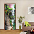 ZY-KL 3D Door Sticker Wall Decals Mural Wallpaper, Waterproof and Moisture-Proof DIY Environmentally Friendly self-Adhesive PVC Door Decal, Used for Dormitory, Office and Home Decoration(MT0197) Black 77x200cm