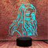 Kamado Nezuko 3D Illusion Demon Slayer Merch Night Light LED Anime Lamp 16 Colors Remote Control Room Decor