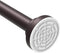 Ausemku Shower Curtain Rod Tension - 26-40 Inch Never Rust Non-Slip Spring Tension Curtain Rod No Drilling Stainless Steel Curtain Rod Use Bathroom Kitchen?Brown?