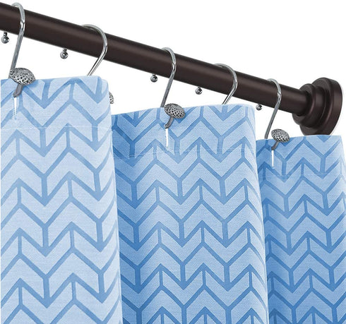 Ausemku Shower Curtain Rod Tension - 26-40 Inch Never Rust Non-Slip Spring Tension Curtain Rod No Drilling Stainless Steel Curtain Rod Use Bathroom Kitchen?Brown?