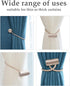 Elctman Magnetic Curtain Tiebacks Clips - Window Curtain Holdbacks for Home Office Decorative Rope Tie Backs, Curtain Tiebacks for Drapes, No Tools Required - 3 Pair -3blue