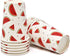 Watermelon Party Supplies Tableware Set 24 9" Plates 24 7" Plate 24 9 Oz. Cups 50 Lunch Napkins Pink Green Melon Fruit Slice Disposable Paper Goods for Summer Picnic Baby Shower & Birthday Party Decor