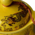 Teapot 12oz Chinese King Yellow Porcelain Flying Two Dragon Game Bead Sea Stainless Mash Infuser for Loose Tea (Yellow Golden dragon)