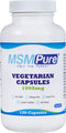 Kala Health MSMPure Vegetarian Capsules, 120 Count, Made with Organic Sulfur Crystals, 99.99% Pure Distilled MSM Supplement, 1,000 mg per Capsule, Made in USA