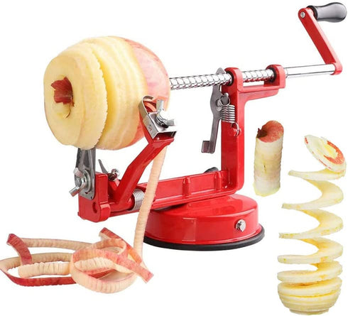 Apple Peelers, Apple Peeler Corer Slicer Stainless Steel 3 in 1 Heavy Duty with Suction Grips Base Peelers Apple Pear Potato Applesauce Cider Apple juice Apple Pie Tools Peelers for Kitchen