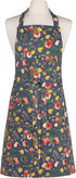 Now Designs Midnight Garden Chef's Kitchen Apron Blue floral, 28 x 32 in