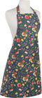 Now Designs Midnight Garden Chef's Kitchen Apron Blue floral, 28 x 32 in