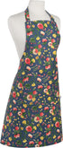 Now Designs Midnight Garden Chef's Kitchen Apron Blue floral, 28 x 32 in