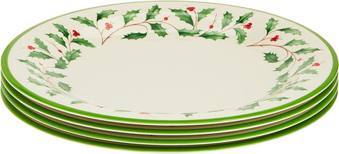 Lenox Holiday 4-Piece Melamine Dinner Plate Set