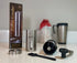 Manual coffee grinder - stainless steel conical ceramic burr coffee bean grinder for espresso and french press - portable for travel and camping - Adjustable hand crank for precision or coarse grind