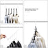 HOUSE DAY White Magic Hangers Space Saving Clothes Hangers Organizer Smart Closet Space Saver Pack of 16 with Sturdy Plastic for Heavy Clothes