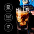 CREATIVELAND Juice & Beer Glass Set of 4 Best for Cocktails and Mojito Drinking Tumbler Crystal-Clear 10.48oz|310ml, Highball Iced Beverage Glasses for Breakfast Milk, Water, Iced Tea and Coffee