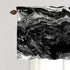 BaoNews Marble Abstract Nature Kitchen Valances Half Window Curtain, Marble Abstract Acrylic Nature Black Marbling Artwork Blackout Decoration Window Valances Curtains Drapes for Kitchen Bedroom