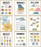 Mental Health Posters Anxiety Therapy Motivational Poster Psychologist Counselor Inspirational Posters Positive Quotes Wall Decor Classroom for Home Office, 8 x 10 Inch (Retro Style,9 Pieces)