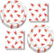 Crawfish Boil Party Supplies - Crawfish Dinner Plates and Napkins for Mardi Gras and Seafood Festivals (Serves 16)