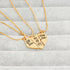Amosfun Mother Jewelry Gift Big Sis Lil Sis Mom Puzzle Heart Pendants Matching Mother' s Day Gift from Daughter (Golden) Party Favors