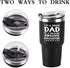 I'm A PROUD DAD Travel Tumbler Funny Birthday Christmas Gifts for Dad Father Men Father's Day from kids daughter, 30 Oz Insulated Stainless Steel Tumbler, Black