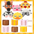 42 Pieces Farm Animal Bags and Sticker Farm Animal Masks Farm Animal Wristbands Bracelets Goodie supplies for Birthday Themed Party