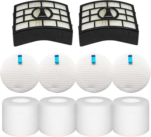 Vacuum Filters Replacement for Shark Rotator Powered Lift-Away AZ1002, NV650 NV651 NV652 NV750 NV751 NV752 NV753 AX950 AX951 AX952 ZU632, 2 Post Filters + 4 Foam & Felt Filters, Part # XHF650&XFF650