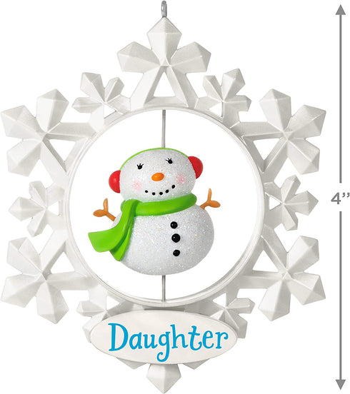 Hallmark Keepsake Christmas Ornament 2021, Daughter Snowflake