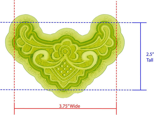 Marvelous Molds Silicone Lace Mold | Viola | Cake Decorating with Fondant | Gum Paste Rolled Icing