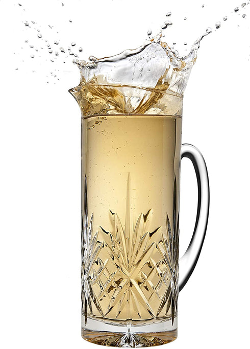 Godinger Beverage Pitcher Carafe, Cocktail Bar Mixing Glass - Dublin Collection, 34oz