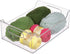 iDesign Plastic Fridge and Freezer Storage Organizer Bin With Handles, Clear Container for Food, Drinks, Produce Organization, BPA-Free , 10" x 5" x 14", Clear