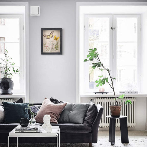 Love-KANKEI Shadow Box Frame 8x10 Shadow Box Display Case with Linen Back Memorabilia Awards Medals Photos Memory Box Rustic Black