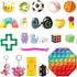 JOYIN 2021 Christmas Advent Calendar Pop-On-It Advent Calendar Pop Bubble Fidget Toy Assorted Toy with Puzzle Slime Squishy Stress Relief Toy Christmas 24 Days Countdown Calendar