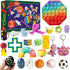 JOYIN 2021 Christmas Advent Calendar Pop-On-It Advent Calendar Pop Bubble Fidget Toy Assorted Toy with Puzzle Slime Squishy Stress Relief Toy Christmas 24 Days Countdown Calendar