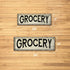 Grocery Sign Farmhouse Decor Country Decorations Wood Look Signs Wall Art Tin Plaque 6 x 18 High Gloss Metal 206180028188