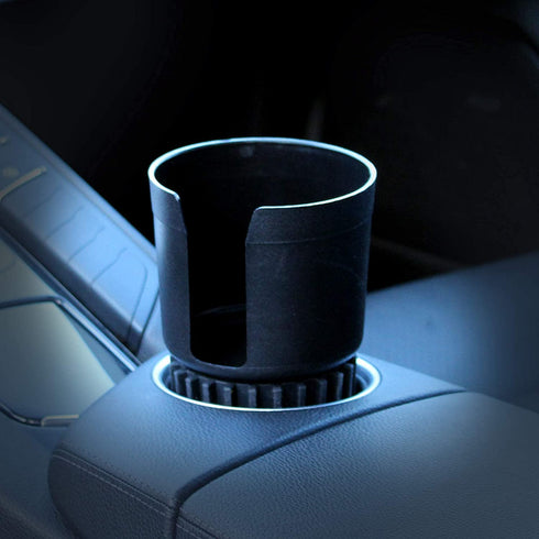 Gadjit CUP KEEPER 2.0 (2 PK) Cup Holder Adapter w/Adjustable Base For Hydro Flasks 18 21 24 oz, Yeti Tumbler 20 & 30 oz, Coffee & Travel Mugs 28 oz, Fits up to 3.25" diameters Black