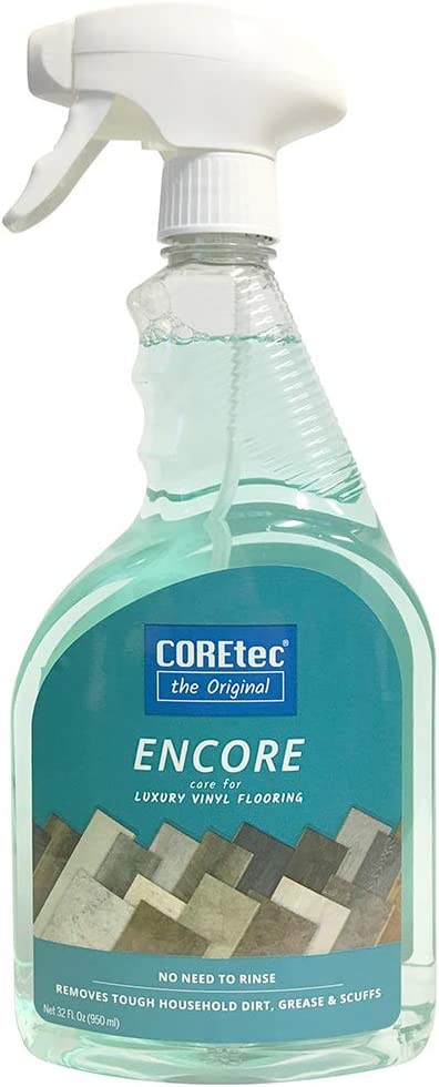 COREtec ENCORE 03Z76 Floor Cleaner Care for Luxury Vinyl Flooring Ready To Use 32oz Spray Bottle (Green)