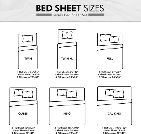 Utopia Bedding Queen Sheet Set - Jersey Knit Sheets 4 Piece Queen Jersey Sheet Set Cotton Jersey Sheets Soft T-Shirt Stretchy Sheets (Queen, White)