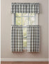 Park Designs Buffalo Check Unlined Valance 14" L - Dove
