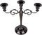 Black Candle Holder, Dedoot Taper Candle Holder 3-Arm Metal Candlestick Holder fits 3/4'' Candles, Tapered Candle Holder for Table Centerpiece, Wedding Party Decorative