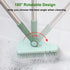 Floor Scrub Brush Shower Scrubber Cleaning Bath Tub and Tile Scrubber Brush Long Handle Detachable Stiff Bristles for Cleaning Shower Bathroom Kitchen Balcony Wall 37.4? Length