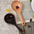 2Pcs Bath Salt Scoop Wooden Ladle Spoon Scoops for Canisters Flour Scoop Ladles for Cooking (Brown and yellow wood)