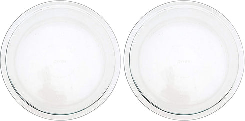 Pyrex 6001003 Glass Bakeware Pie Plate 9" x 1.2" Pack of 2, 5.2, Clear