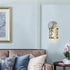 1 Light Modern Vanity Light, Bathroom Vanity Light Brushed Nickel Wall Light Fixtures with Cylinder Crystal Shade