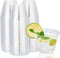 100 Pack 9oz Clear Plastic Cups, POPOPUL Disposable Cups Heavy Duty Plastic Cups Tumblers, Reusable Clear Hard Plastic Cups for Wedding Party, Halloween, Thanksgiving, Christmas