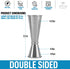 Premium Japanese Style Double Cocktail Jigger, 18/8 Food-Grade Stainless Steel, 1oz-2oz Etched Markings With Incremental Gradations, Beautiful Jiggers Shot Pourer Measuring Tool - By Zulay Kitchen
