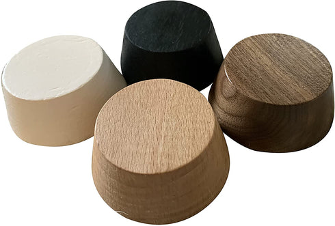 Prime Woodcraft Walnut Wood Furniture Risers - Premium Wooden Furniture Lift with 1 Inch Extra Height for Cleaning and Convenience - Bed Riser, Sofa Riser, Desk Riser for Home and Office (4 Pack)