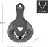 Viski Hawthorne Professional Metal Stainless Steel Cocktail Strainer for Kitchen with Handle | Home bar Tool, Set of 1, Gunmetal Black