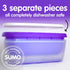 SUMO Ice Cream Containers for Homemade Ice Cream - 2.5 Quart Jumbo Size, Reusable Storage Tubs with Lids (1 Container, Purple)